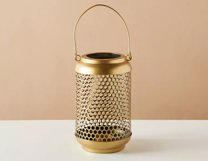 Nouvelles lanternes supports de fil de fer décors cône fer métal bougeoir bocaux décors pour la maison fabricant en gros fournisseur - Product Image 1