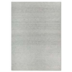 Alfombra de Lana Hecha a Mano Abrash Azul, Rectangular Grande de 9x12 para el Hogar, Pasillo y Entrada, Tejido Plano PDWL-497 - Product Image 1