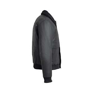 Aura Satin Bomber Jacket Jewel-Tone Purple & Velvet Collar para Regal Street Style hecho en Pakistán - Product Image 2