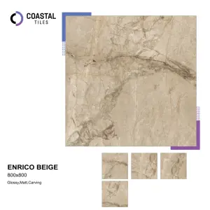 بلاطات بورسلين ENRICO BEIGE بأبعاد 80×80 سم مجموعة بلاطات بأفضل جودة للبيع بالجملة