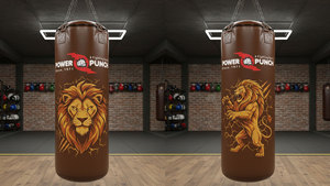 Sac de frappe professionnel multicolore, lourd, pour la salle de sport, l'entraînement physique, logo personnalisé, en cuir, 25 kg, résistant, MMA, boxe, exercice - Product Image 3