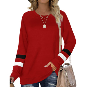 New Design 2024 Women Sweatshirt Low MOQ Women Fashion Casual Long Sleeve Sweat Shirt Plus Size Hoodies & Sweatshirts - Product Image 4