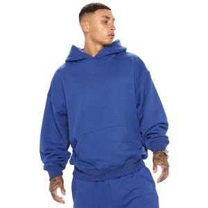Sweat-shirts à capuche surdimensionnés en molleton français de couleur personnalisée fabriqués en usine en grande quantité pour hommes, poches kangourou, haute qualité - Product Image 1