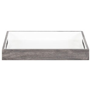 <b>Leading</b> Manufacturer the White & Grey Wash Solid Mango Wood Tray Contemporary Farmhouse Accent Tray for Serving & Decor Use - Product Image 2