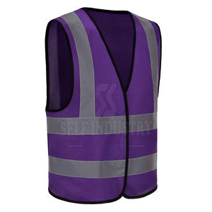 Nouveauté Gilet de sécurité de qualité supérieure imperméable à l'eau de couleur unie Logo personnalisé prix de gros - Product Image 4