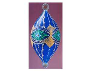 Ornements en verre de Noël de conception unique accrocheur faits à la main décoration de luxe égyptienne de haute qualité ornements de Noël - Product Image 2