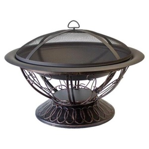 Diseño de lujo Reposapiés Pozo de fuego Patio trasero Jardín Quemador de madera Pozo de fuego para jardín y césped Pozo de fuego de hierro de metal de calidad superior - Product Image 3