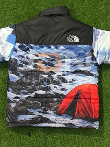 เสื้อแจ็คเก็ตพัฟเฟอร์ลายโลโก้ East Face แบบซับลิเมชั่น รุ่นใหม่ล่าสุด เสื้อแจ็คเก็ตพัฟเฟอร์ East-Face สำหรับผู้ชายและผู้หญิง - Product Image 4