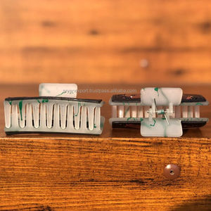 มาใหม่ล่าสุดร้อนขายสไตล์ตะวันตกทําด้วยมือเครื่องมือแกะสลักหนังผมกรงเล็บคลิปหนังกรงเล็บอุปกรณ์เสริมผมสําหรับผู้หญิง - Product Image 5