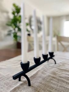 Décorations au design élégant Support de bougeoir conique à une tête en aluminium vintage avec votive en verre transparent - Product Image 4