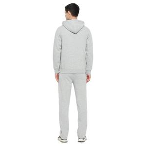 Ensemble de survêtement gris à capuche pour homme, 2 pièces, en coton, coupe décontractée, avec poches latérales, respirant, style automne - Product Image 1