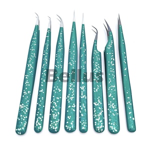 Pinzas de pestañas puntiagudas de alta precisión, herramientas de pestañas ligeras de acero inoxidable, diseño duradero para marcas de belleza de marca privada - Product Image 4