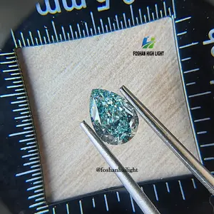 1 CT Lê cắt kim cương màu xanh nhạt lạ mắt IGI hpht Lab trồng kim cương xanh bán số lượng lớn