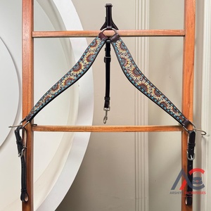 Top à la mode 100% cuir véritable Western colliers de poitrine usinés à la main avec tournesol outillage travail fabricant en gros fournisseur - Product Image 1