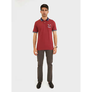HARUYE Slim Fit Short for Polo Shirt XL Size Breathable Jersey Fabric Zipper ODM Solid/Striped <b>Print</b>/Pattern Colored Light - Product Image 1