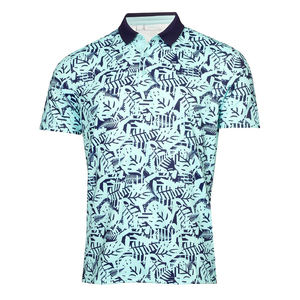 Polo de golf personnalisé bon marché de haute qualité 100% polyester sublimation vierge polos grande taille pour hommes - Product Image 2