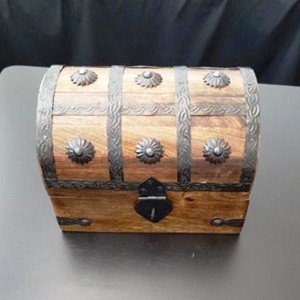 Chest Keepsake Decorative Painted <b>Wood</b> <b>Storage</b> <b>Box</b> Customized Shape Home Decoration Wedding Gift Made in India - Product Image 1