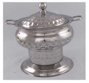 Réchaud alimentaire en acier inoxydable fait à la main avec support pour mariage et hôtel vaisselle S au tarif de gros - Product Image 5