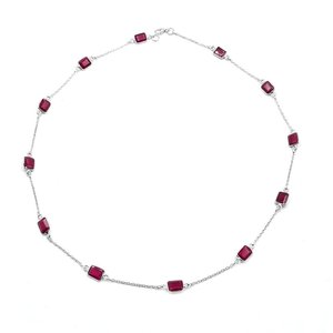 Collar de piedra delicada, joyería de boda minimalista de Plata de Ley 925, chapado en rodio collar de cadena, artículo de Regalo perfecto - Product Image 1