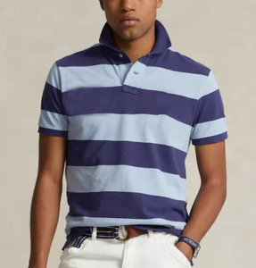 Camiseta de rugby Orgánica universitaria con logotipo personalizado Polo de rugby vintage Camiseta de manga corta para hombre Polo ajustado - Product Image 1