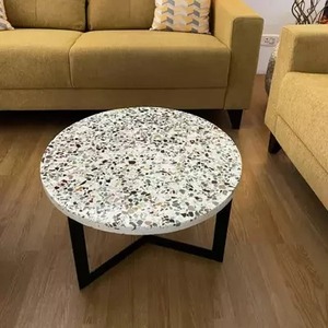 Tables d'appoint modernes de luxe en terrazzo Meubles en pierre durable Tailles personnalisées mobiles Conceptions Fabricant direct pour hôtels - Product Image 6