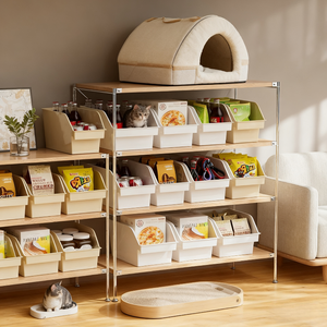 Kolları ile büyük kapasiteli plastik saklama kutuları, oyuncaklar için istiflenebilir açık ön organizatör kutusu, giysi, kiler, garaj - Product Image 5