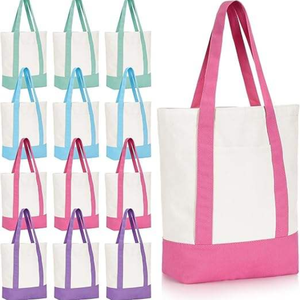 Custom Eco-friendly Cotton Canvas <b>Shopping</b> Tote <b>Bag</b> with <b>Jute</b> Handle Made in Viet Nam Patchwork Printing Pattern - Product Image 1