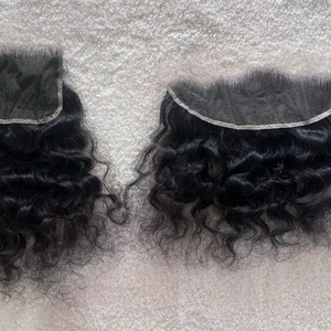 Bán trực tiếp từ nhà máy, tóc nối ren HD chất lượng cao, tóc người Ấn Độ nguyên chất, kiểu thẳng và sóng. - Product Image 2