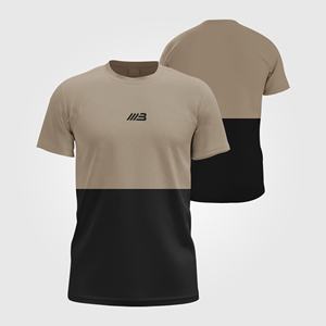 OEM personnalisé 100% polyester Gym Fitness T-Shirt séchage rapide respirant vêtements de sport décontractés solide motif avant vierge en gros - Product Image 1