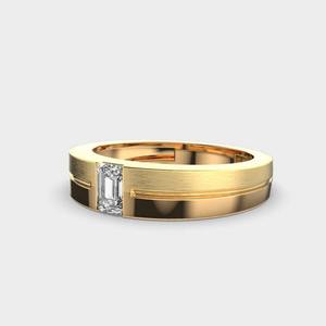 แหวนเพชรโซลิแทร์ทรงเอเมอรัลด์คัท 7x5 มม. เพชรแท้เพาะเลี้ยงในห้องปฏิบัติการ ประดับด้วยทองคำขาว 14K เหมาะสำหรับเป็นแหวนหมั้นหรือแหวนแต่งงาน - Product Image 4