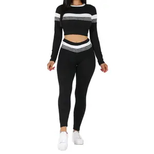 Vente en gros de leggings de gymnastique écologiques pour femmes ensemble de soutien-gorge respirant léger conception sans couture entraînement nouveaux ensembles de yoga pour femmes imprimés - Product Image 1