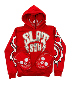 Ropa de calle de lujo, sudaderas con capucha de algodón para hombre, bordado desgastado personalizado, gráfico Tasche enmascarado, alta calidad ODM OEM - Product Image 5