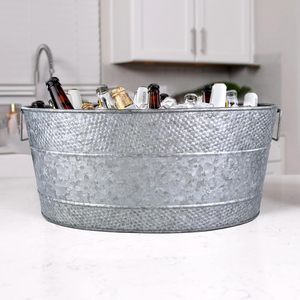 Best Seller Bulk Making Quantity Galvanized Iron <b>Ice</b> <b>Bucket</b> Large Capacity <b>Ice</b> Cube Wine Beer Whiskey Champagne <b>Bucket</b> Beverage - Product Image 4