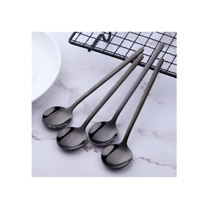 Cuchara de acero para té y café, 4 piezas, soporte para utensilios de cocina, personalización, 4 piezas, proveedor al por mayor, cuchara de té de acero inoxidable - Product Image 4