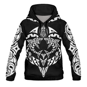 เสื้อฮู้ดสวมหัวผ้าฟลีซแฟชั่นกำหนดได้เองลายพิมพ์ซับลิเมต - Product Image 2