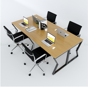BFMB012-Minimalist 4-Piece MBamboo Cluster Workstation 240x120cm ต้องประกอบเอง - Product Image 2