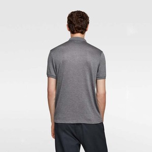 Polos de algodón de talla grande de 210g a buen precio más vendidos para hombre, polos de Color gris con logotipo personalizado de alta calidad, ropa deportiva - Product Image 6