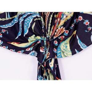 Caftán de Algodón Lavable y Cómodo para Mujer, Ropa de Dormir Larga para Verano, Otoño y Primavera, Vestidos de Noche para Fiestas y Vacaciones, Estilo Natural - Product Image 3