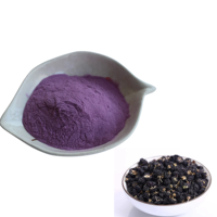 Leverancier levert zwart wolfberry fruitpoeder, puur zwart wolfberry extractpoeder, zwarte wolfberry.