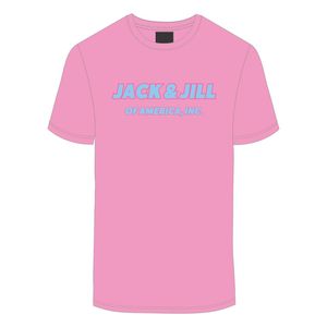Jack e Jill of America T Shirt in cotone rosa blu ciniglia ricami nero civica e professionale organizzazioni abbigliamento - Product Image 2