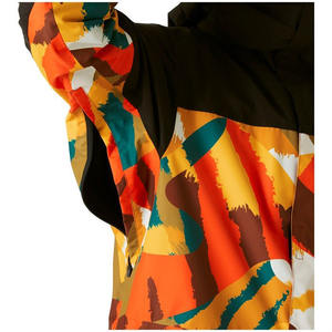 Chaqueta de Esquí Impermeable con Capucha Unisex, Estampado de Camuflaje Colorido, Cortavientos, para Esquí y Senderismo al Aire Libre - Product Image 6