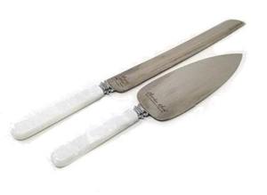 ชุดเซิร์ฟเค้กพรีเมี่ยมพร้อมด้ามหินอ่อนมีดของหวานที่สง่างามเครื่องมืออบขนมทนทานสำหรับวันเกิดงานแต่งงานและงานปาร์ตี้ - Product Image 4