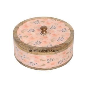 Conteneur de stockage Chapati de forme ronde le plus fantaisiste et unique en émail de couleur bleue fini et attrayant Fourniture de table à manger - Product Image 4