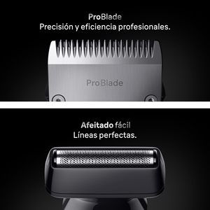 Kit de toilettage électrique rechargeable tout-en-un IPX7 USB, plusieurs longueurs pour barbe, cheveux, oreilles, nez et corps, gris - Product Image 3