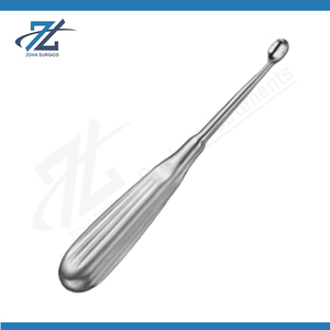 Cureta Ósea Volkmann de Acero Inoxidable, Manual, 230 mm, Recta, Instrumentos Quirúrgicos, Ancho del Tazón 10 mm, Longitud 14.5 mm, Fabricante - Product Image 2