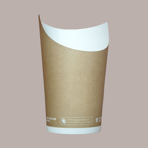 100 pièces gobelet en papier marron Logo personnalisé Maxi Bio compostable mur ondulé Double paroi simple paroi pour café chaud puces étanches - Product Image 2
