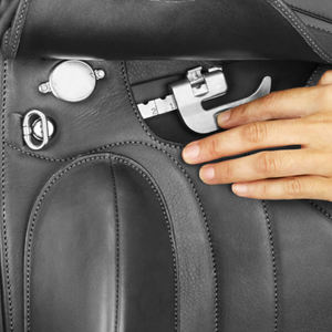 Selle de cheval en cuir de vache véritable avec finition robuste et soutien dorsal élevé, selle en cuir pour l'équitation en randonnée - Product Image 2