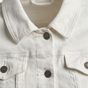 Chaquetas Vaqueras Elegantes para Mujer, Logotipo Personalizado, Impresión de Calidad, Transpirables, de Invierno, de Punto, de Algodón y Poliéster, Cuello Mao, Cortas, a la Moda - Product Image 4