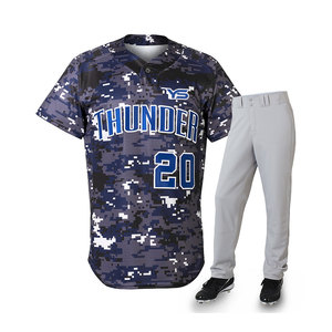 Uniforme de béisbol de Color sólido, tela suave, uniforme de béisbol duradero, hecho de fábrica - Product Image 3