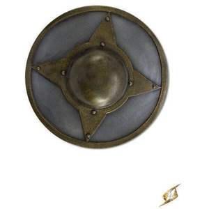 Escudo Medieval de madera Battle Ready, Escudo de Metal redondo Medieval, edad vikinga, Edad Media, escudo redondo Medieval, deportes marrones vikingos - Product Image 3